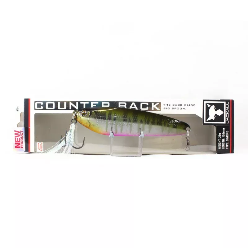 Jackall Spoon Counter Back 38 grams Sinking Lure Gun Metallic Hasu (9933)