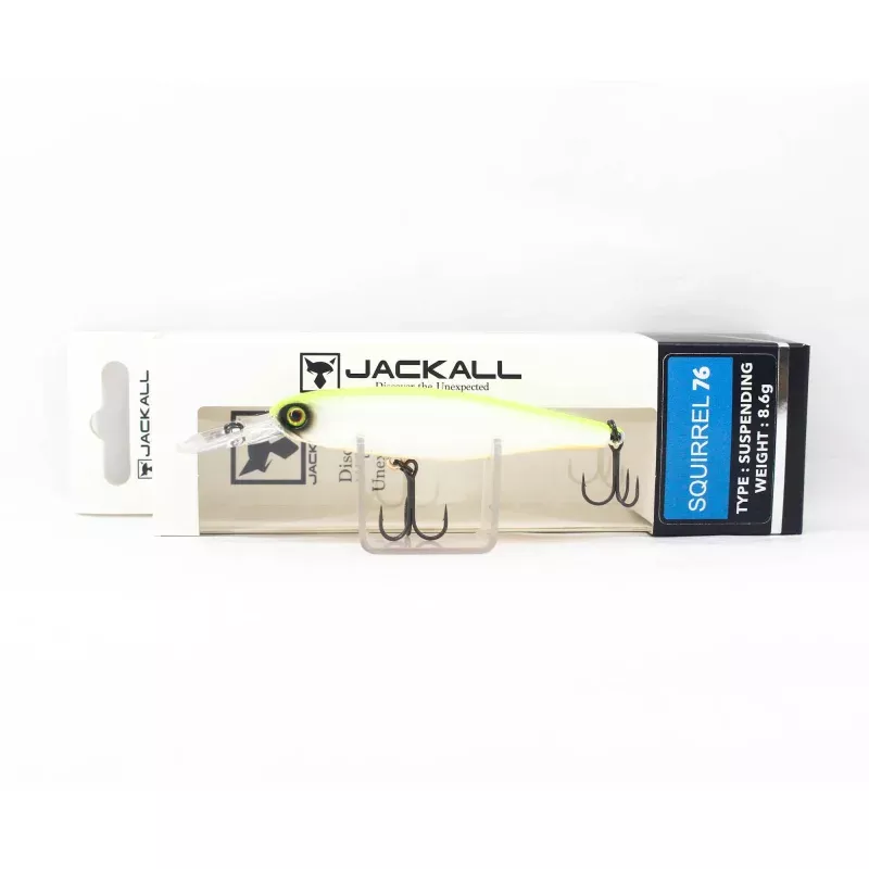 Jackall Squirrel 76SP Suspend Lure Chart Back Pearl (5672)