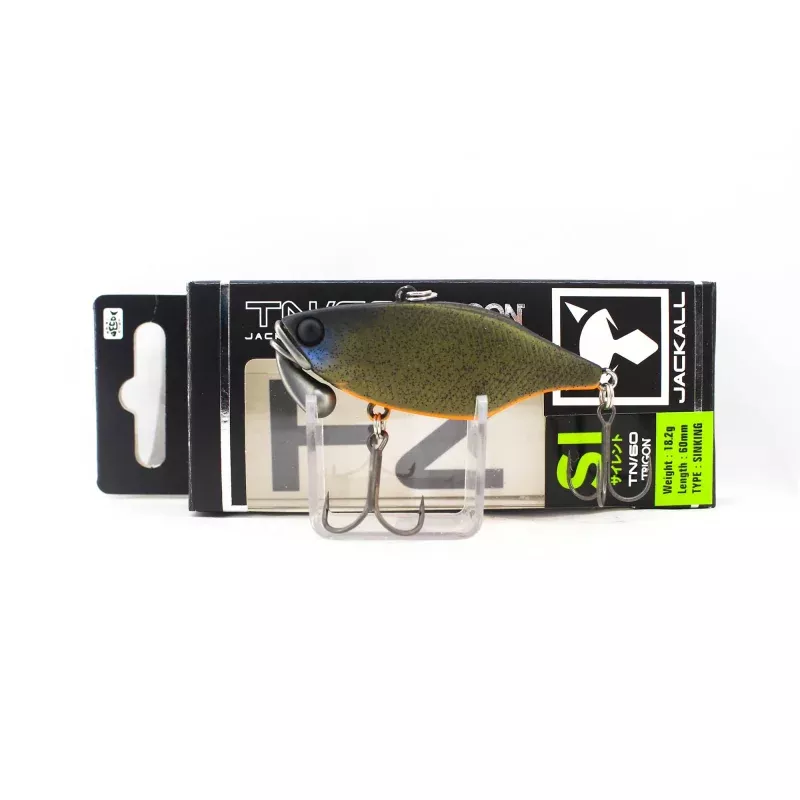 Jackall TN 60 Trigon Silent Vibration Lure Green Pumpkin Orange (3947)