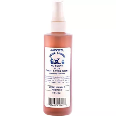 Jackies Deer Lures No Scent Plus Earth w/Sprayer, 8 Ounces, White
