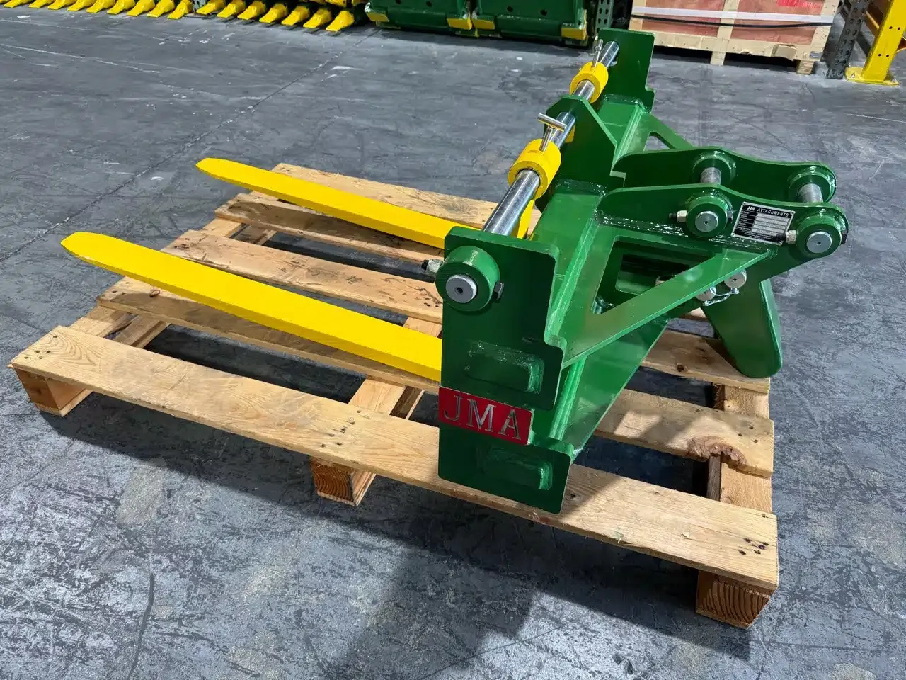 JMA Attachments Pallet Forks | Fork Width 42″ inches | Pin Size 40mm | For 2.6 – 3.7 Tons Mini Excavator