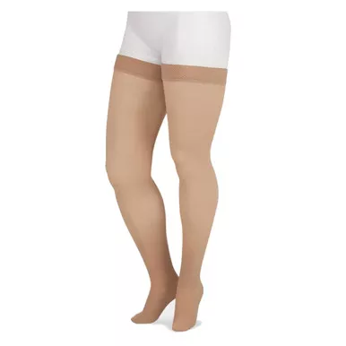 JUZO Soft Compression 20-30 mmHg FF Petite Silicone Thigh High Stockings