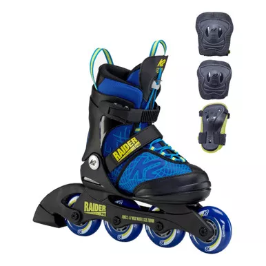 K2 SKATE Raider Pro Pack Blue and Yellow Inline Skates (I220203001)