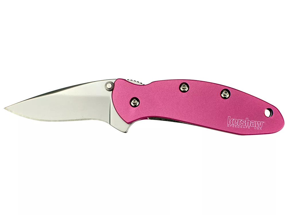 Kershaw 1.9" 420HC Drop Point Blade Pink Aluminum Handle
