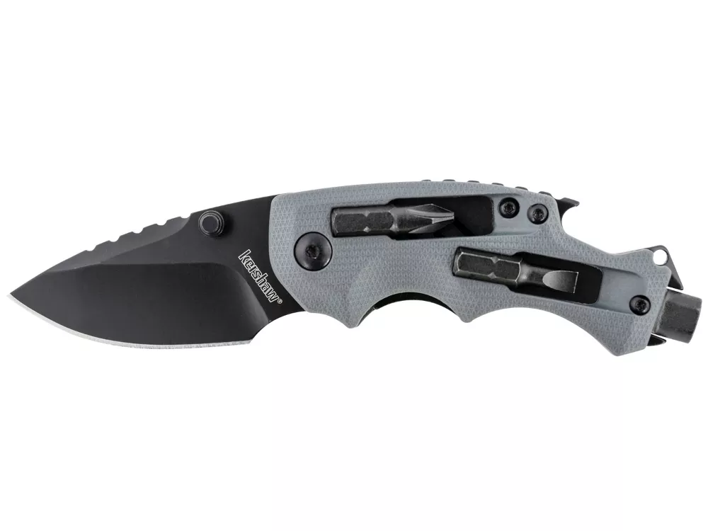 Kershaw 2.40″ Drop Point 8Cr13MoV Black Oxide Glass Nylon Handle