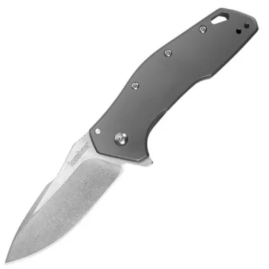 Kershw Eris Folding Assist Open Knife Drop Point 3" Stone Wash