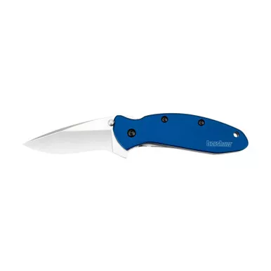 Kershw Scallion Folding Knife Drop Point 2.4" Navy Blue