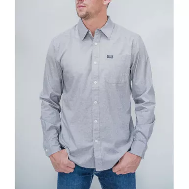 KIMES RANCH Men's Linville Long Sleeve Solid Dress Shirt