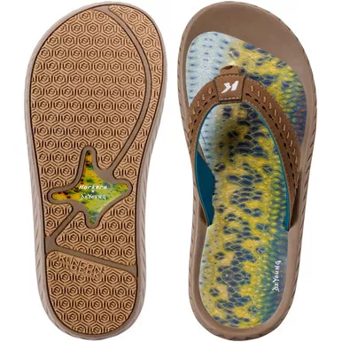 KORKERS Men's Fish Flip Flip Flops