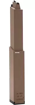Kriss USA OEMFlat Dark Earth Extended 30rd 22 LR Vector Magazine