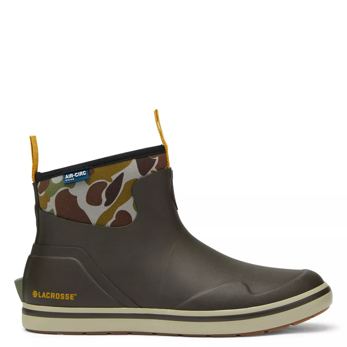 LaCrosse Men’s Alpha Deck Boot – Black Olive/Camo #621201