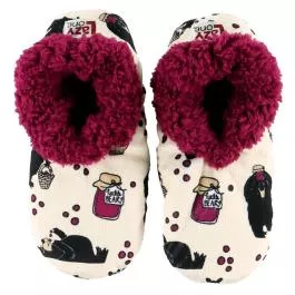 Lazy One Fuzzy Feet Slipper - Huckleberry - S/M