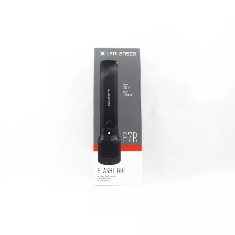 Ledlenser P7R Flashlight 2000 Lumens 320m 197g Rechargable Black (7372)