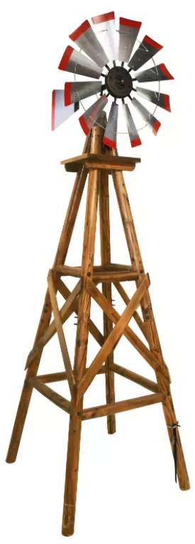 Leigh Country Char-Log Red-Tipped Windmill #TX 93485