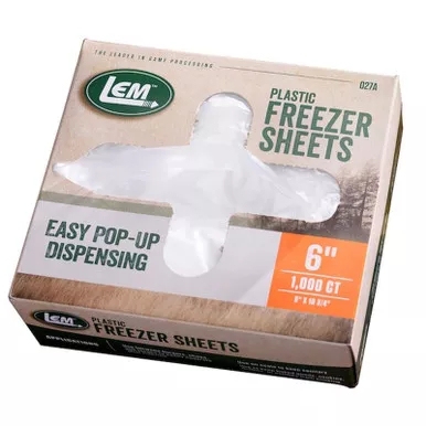 LEM 6" x 10.75" Freezer Sheets Pack of 1000