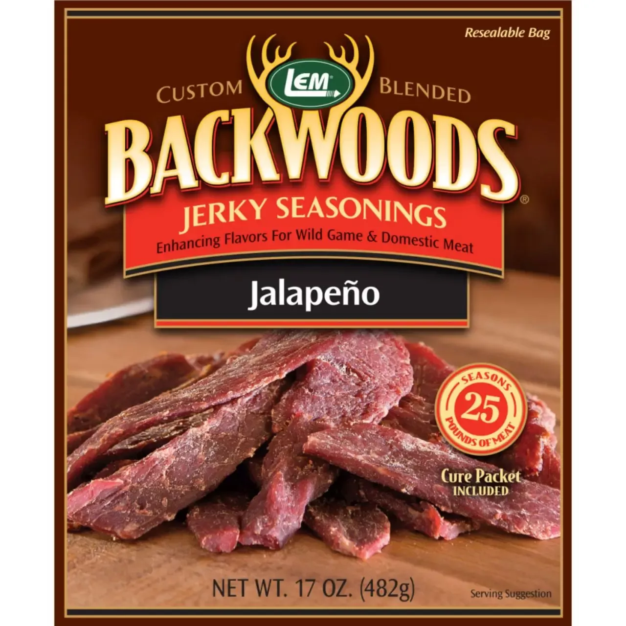 LEM Backwoods Jalapeno Jerky Seasoning for 25 Lbs.