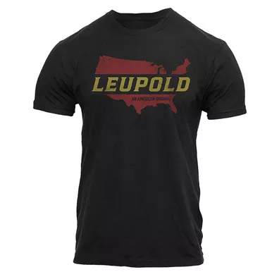 LEUPOLD Men's American Original Black Tee