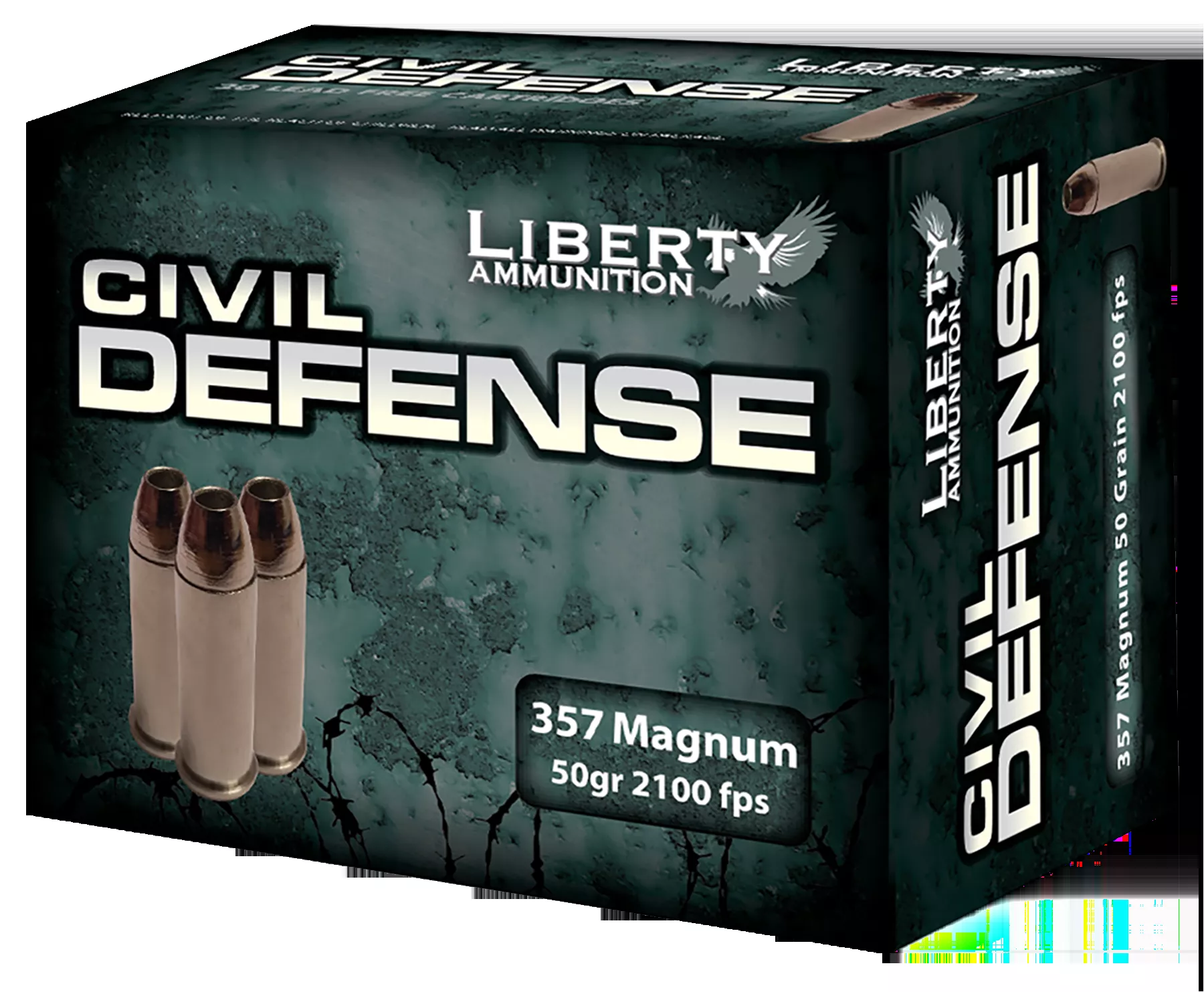 Liberty Ammo Civil Defense 357 Mag 50gr HP 20rd Box