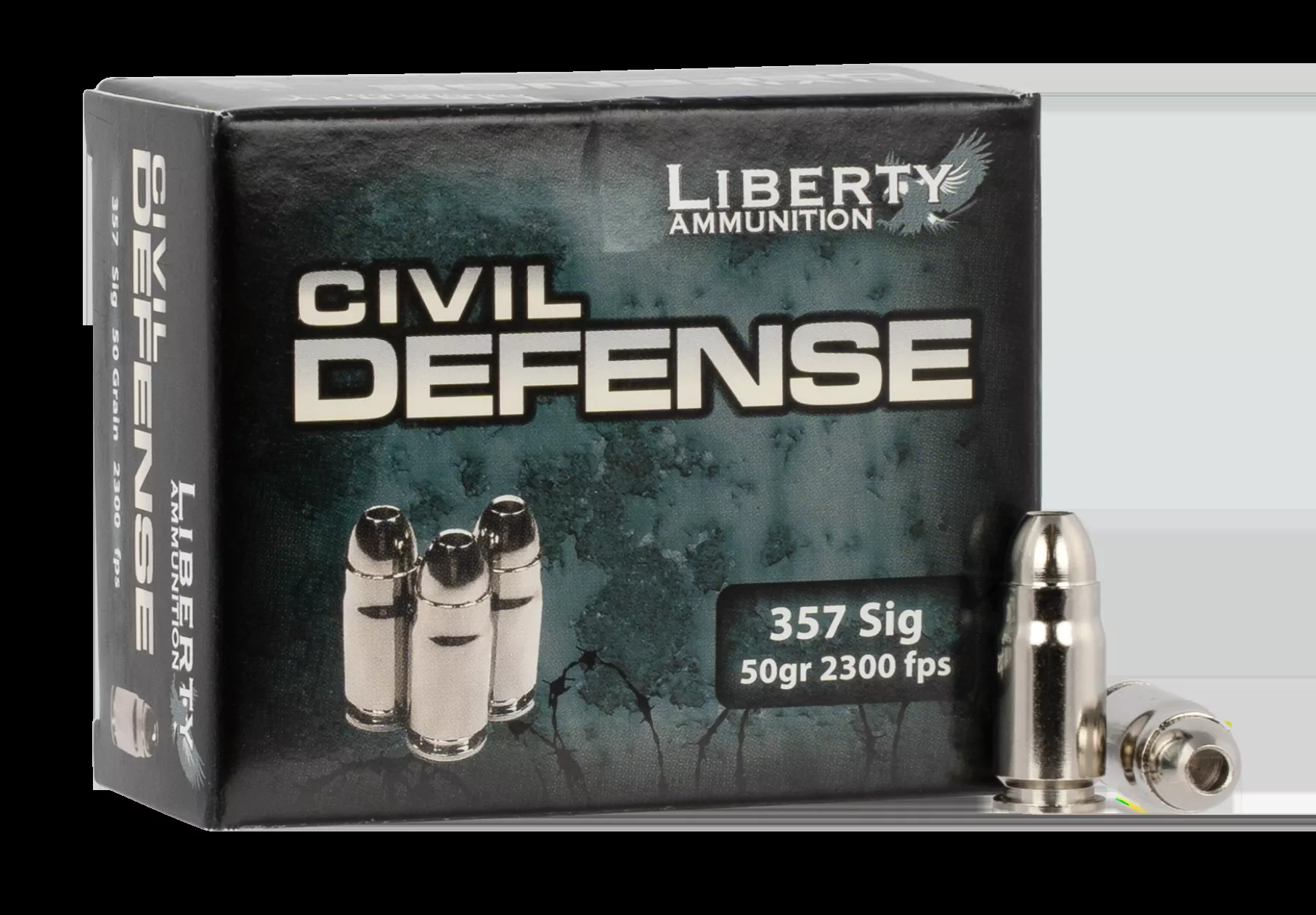 Liberty Ammo Civil Defense 357 Sig 50gr HP 20rd Box