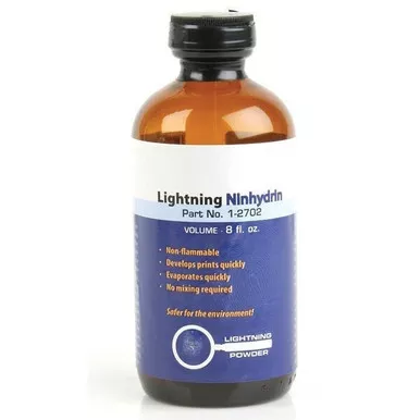 Lightning Powder 1-2701 Ninhydrin (Methanol-Based), 8 Ounces Spray Pump