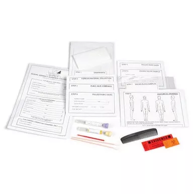 Lightning Powder 4-1617 Sexual Assault Evidence Collection Kit, Suspect