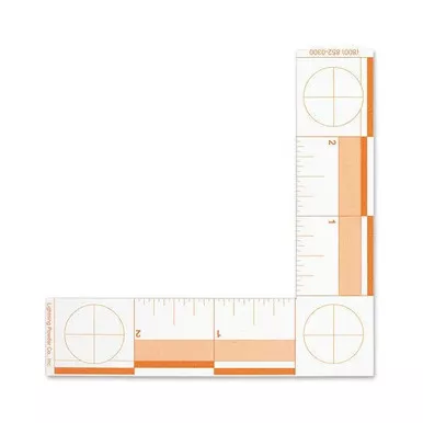 Lightning Powder 6-3885 Fluorescent Inch L-Shaped Scales (5 Pack)