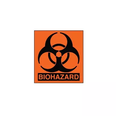Lightning Powder Biohazard Labels (Roll of 100)
