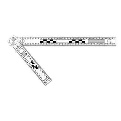 Lightning Powder R-0029 Hinged L-Reference Scale, White