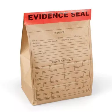 Lightning Powder SEL-1260 Extra-Large Evidence Seals, 4″ x 12″ (100 Pack)