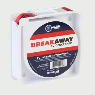 Lightning Powder SRT Evidence Sealing Tape, Red, 1.375" x 108'