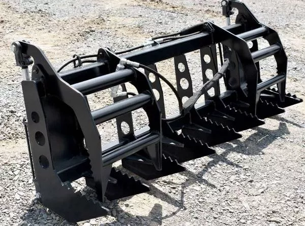 Loflin Fabrication Compact Tractor Vertical Root Grapple | 60″-72″ Width | 2×8″ Cylinders | 25–50 HP | For Tractors