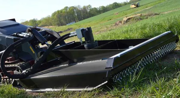 Loflin Fabrication Exposed Blade Brush Cutter | 60″ Width | 2 Blade | Hydraulic Flow 12-43 GPM | For Skid Steer