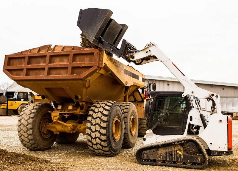 Loflin Fabrication Front Dump (High Tip) Bucket | Widths 72″-96″ | Capacity 1.270 To 1.760 CUYD | For Skid Steer