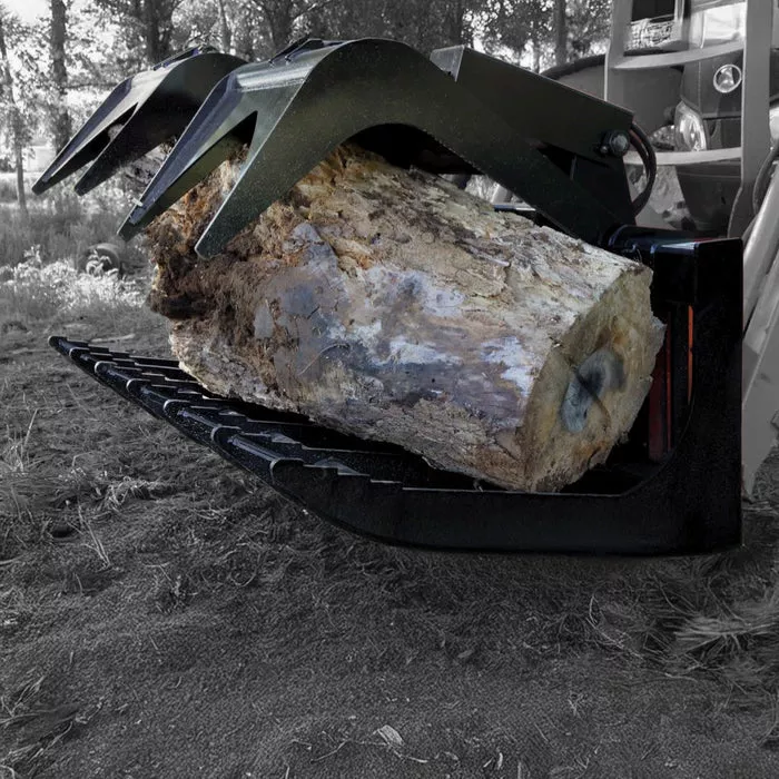 Loflin Fabrication Root Grapple | Medium Duty | Widths 60″ To 72″ | Hydraulic Flow 10 To 15 GPM | For Skid Steer