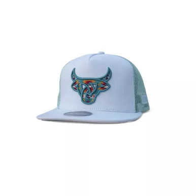 LOST CALF Olmeca White Flat Cap (LC00037)
