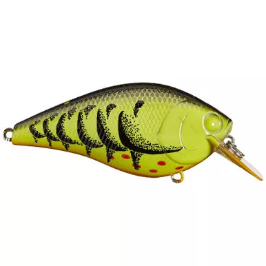 Lucky Craft LC Silent Squarebill 1.5 Phantom Chartreuse Black Craw 1.5