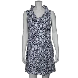 Lulu-B Women's V Neck Ruffle Dress