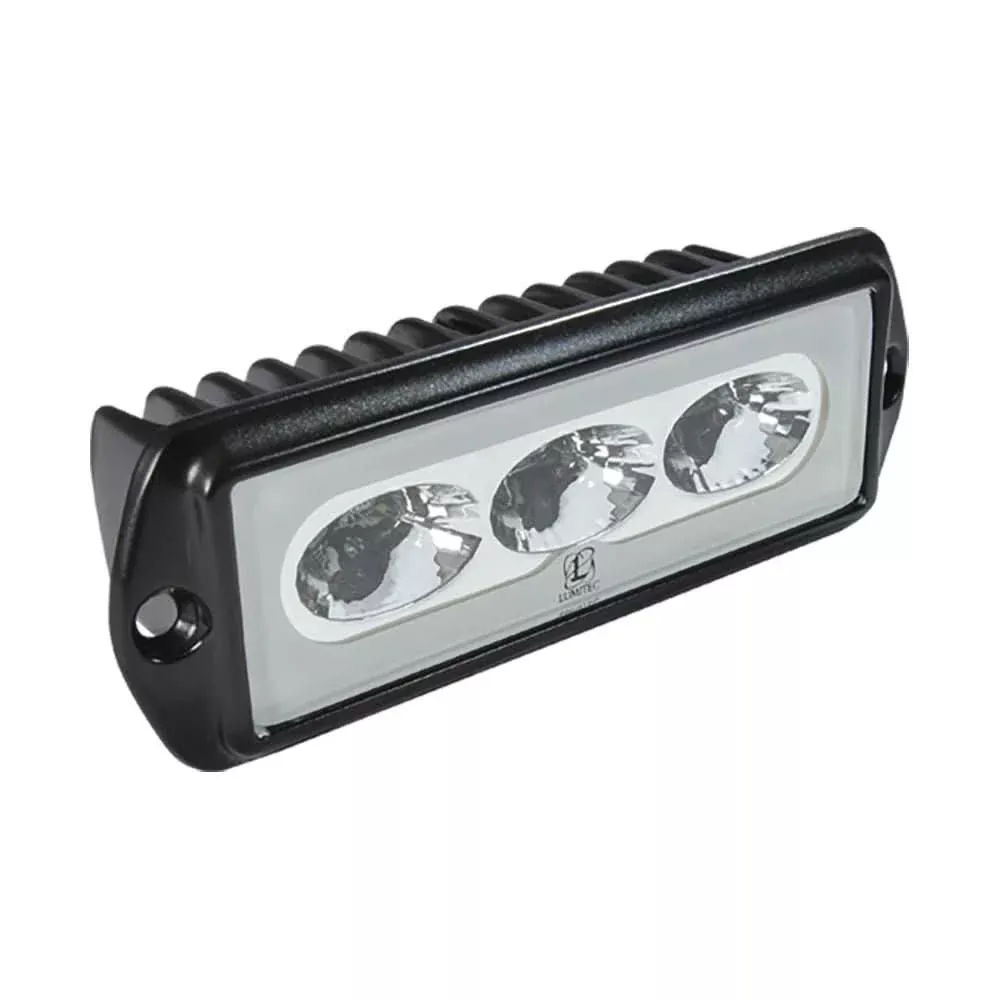 Lumitec CapriLT Flush Mount LED Flood Light – White Non-Dimming with Black Housing – 101289