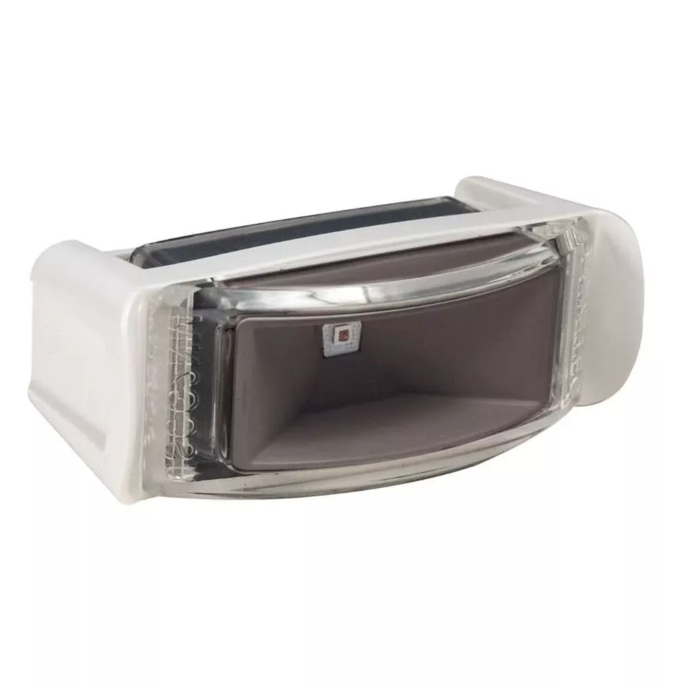 Lumitec Contour Inset Navigation Light - Stern White with White Housing, 2 Nautical Miles, USCG Approved - 101867