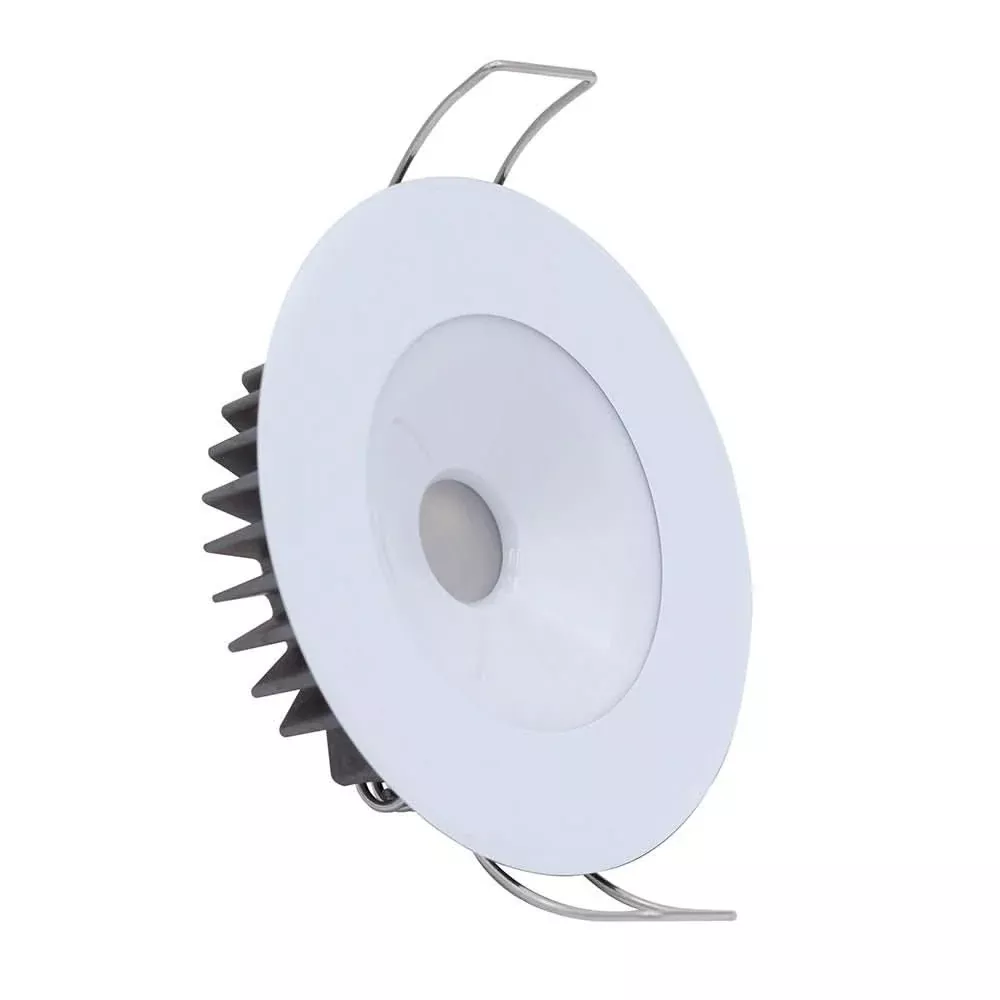 Lumitec Illusion Flush Mount LED Down Light – Warm White – Dimming – White Housing