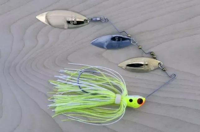 Lunker Lure Proven Winner Triple Blade Spinnerbait 3/4 oz. – Chartreuse/White PG 3.5 Wil/PN 3.5 Wil/PG 4 Wil