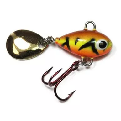 Lunkerhunt Magic Bean Micro Tail Spin 1/4 oz. Firetiger 1/4
