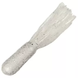 Lunkerhunt Unsalted Tube - 6" - Pearl Silver Fleck