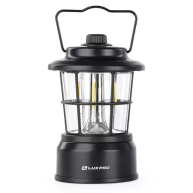 LUXPRO 285 Lumen Retro Led Lantern Black