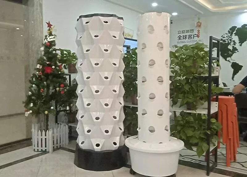 Lyine 8P Vertical Hydroponic Tower – Growing Solution for Leafy Greens | 6-10 Layers