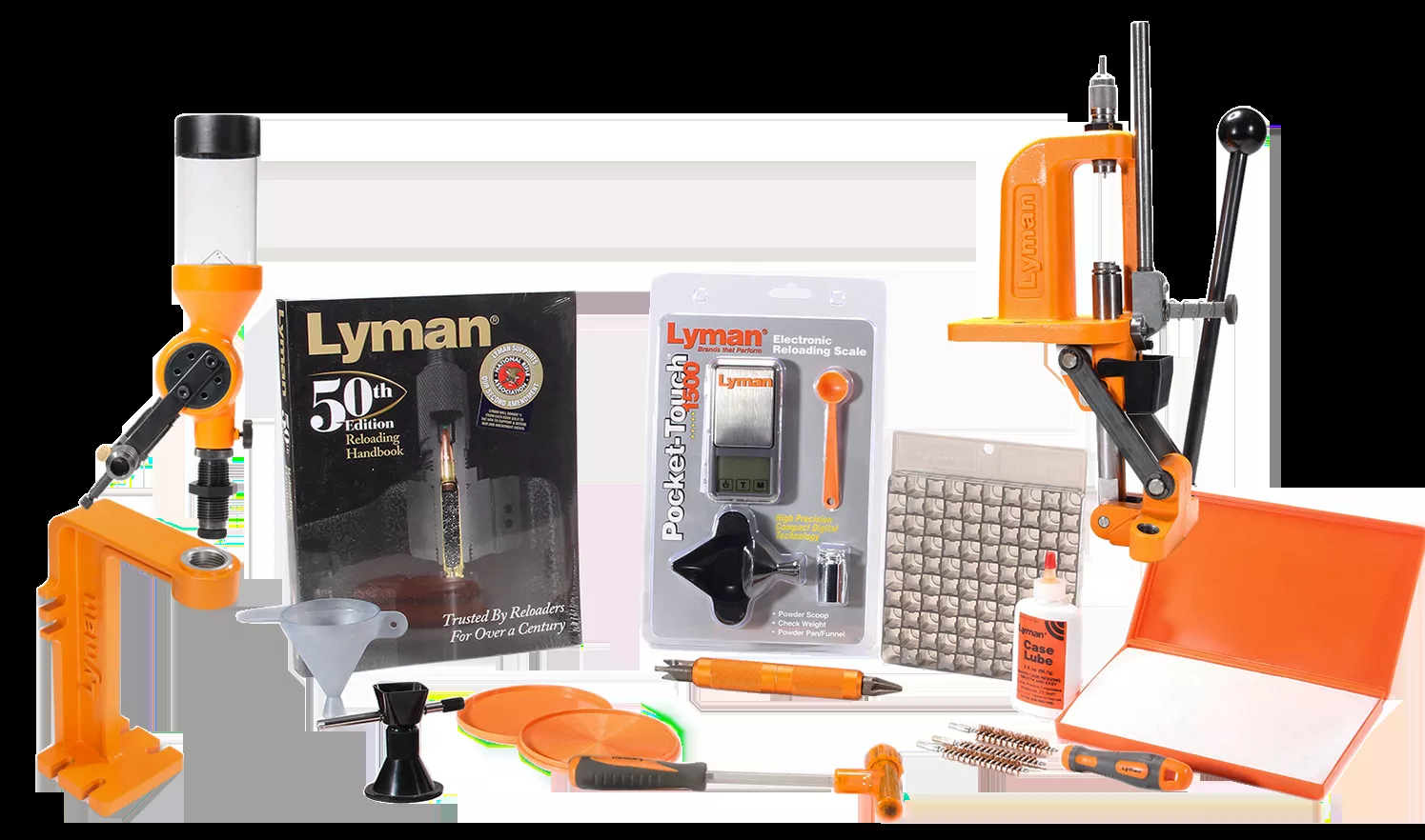 Lyman 7810360 Brass Smith Victory Press Reloading Kit 1 Hole Cast Iron