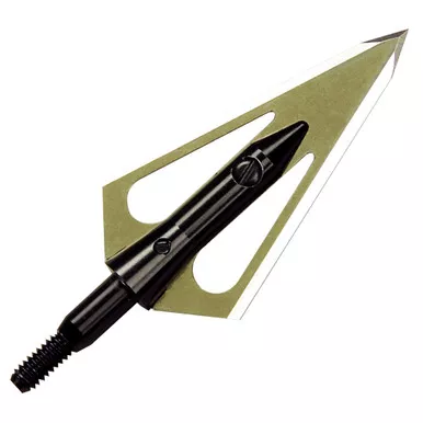 Magnus MASS100 Stinger Broadheads, 2 Blade, 100 Grain, Black, 3 Pack