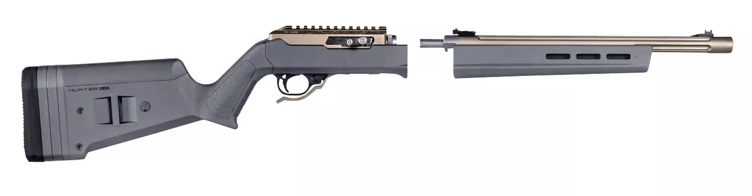 Magpul Hunter X-22 Stock Fixed Adjustable Comb Stealth Gray Synthetic for Ruger 10/22 Takedown