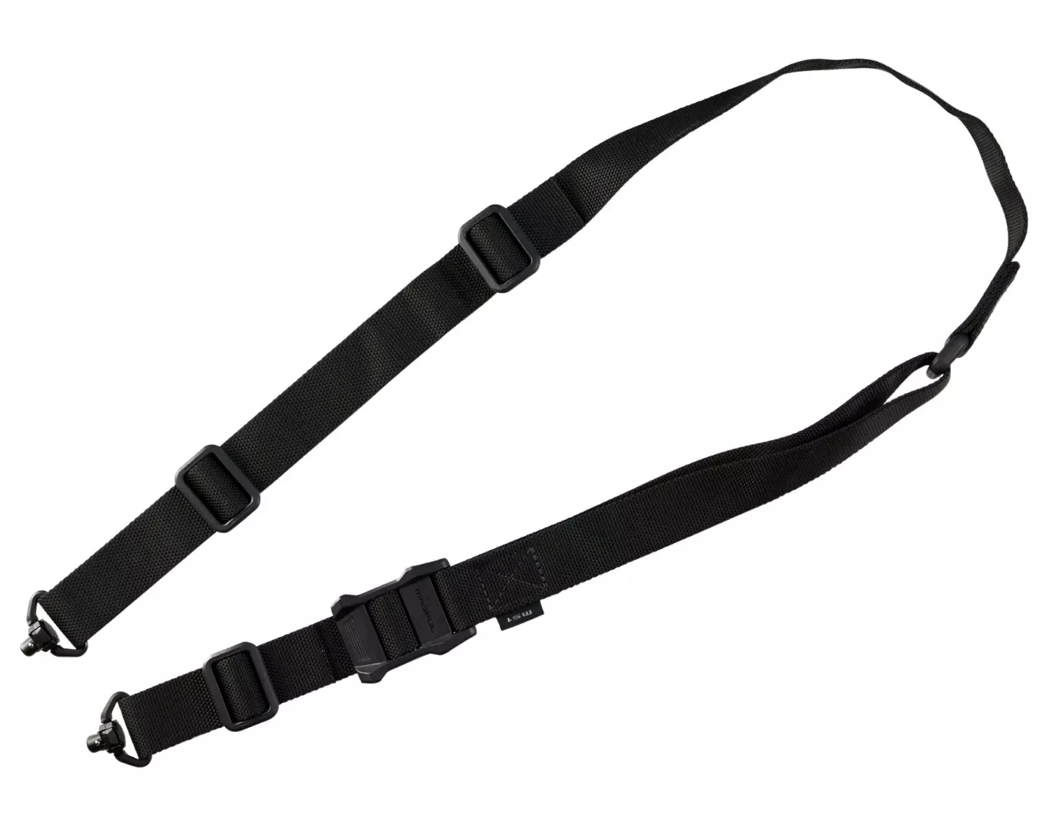 Magpul Sling made of Nylon Webbing with Black Finish, Adjustable Two-Point Design & Swivel for Rifles