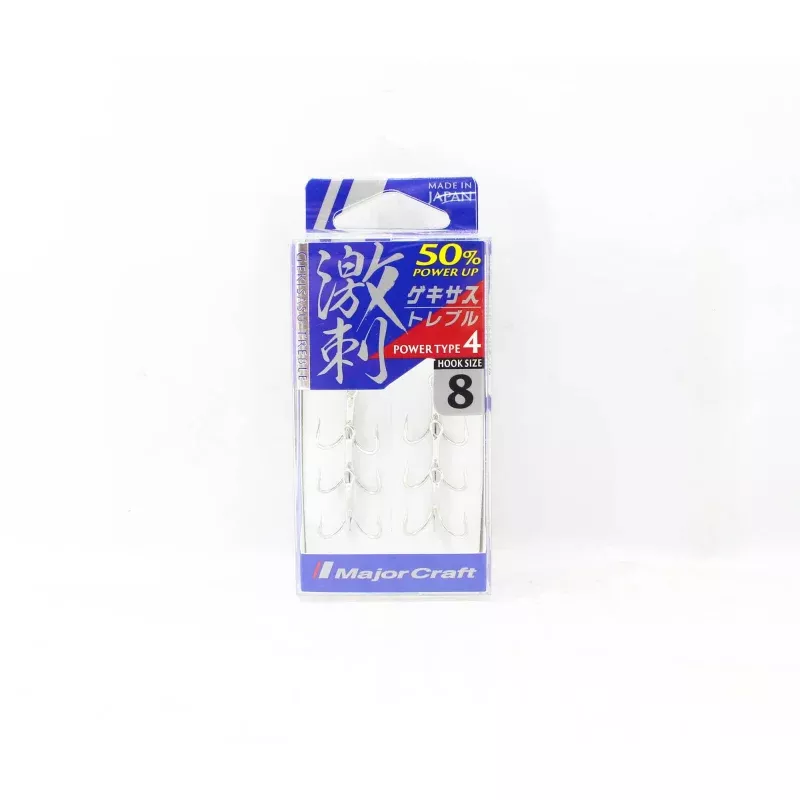 Major Craft GHT-4TN Treble Hook Power 4 Size 8 (3322)